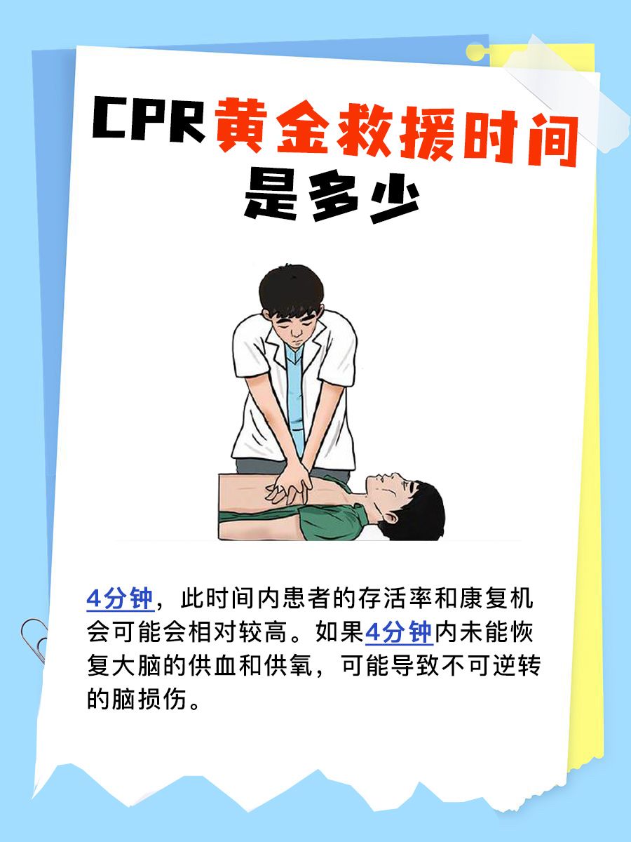 知识科普｜揭秘CPR黄金救援时间