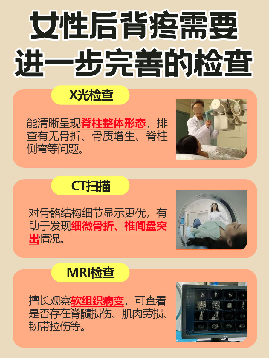 别再迷糊!女性后背疼,病因大起底