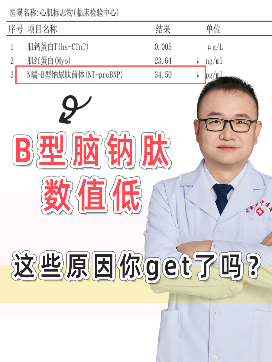 B型脑钠肽数值低，这些原因你get了吗？