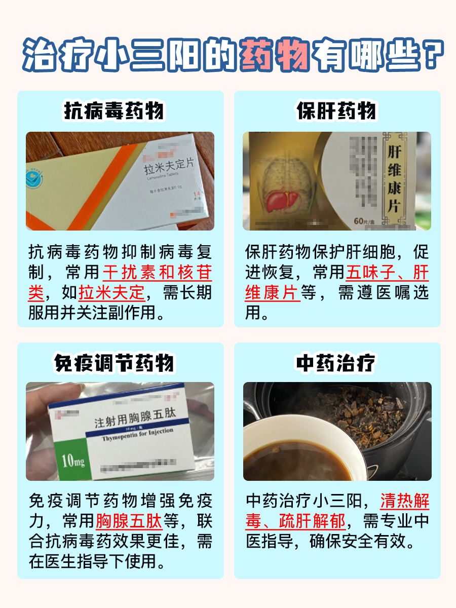 小三阳求转阴,治疗药物大盘点