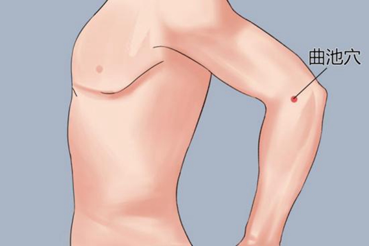 曲池穴位置图