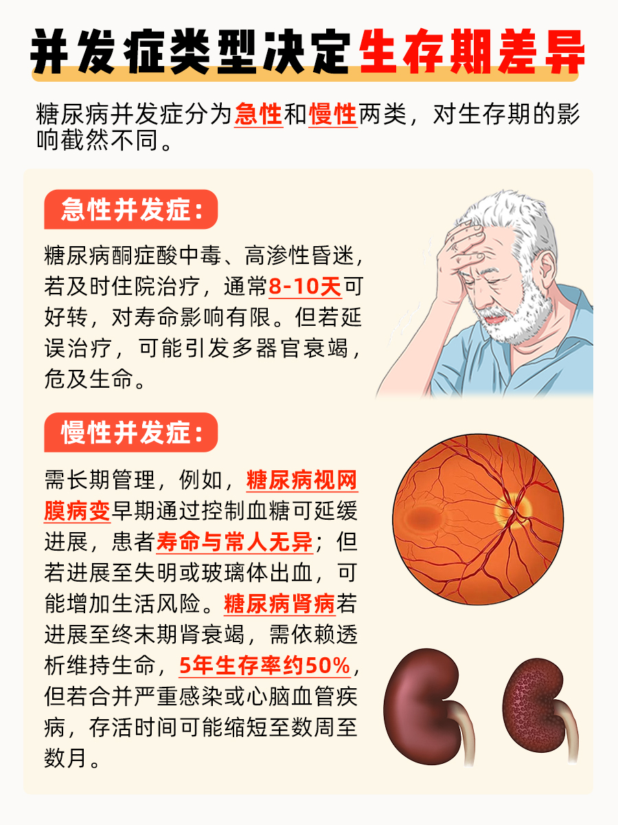 糖尿病并发症能活多久?答案在这!