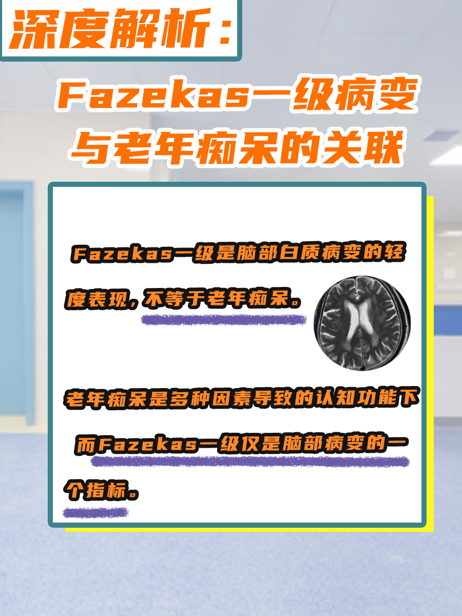 深度解析：Fazekas一级病变与老年痴呆的关联