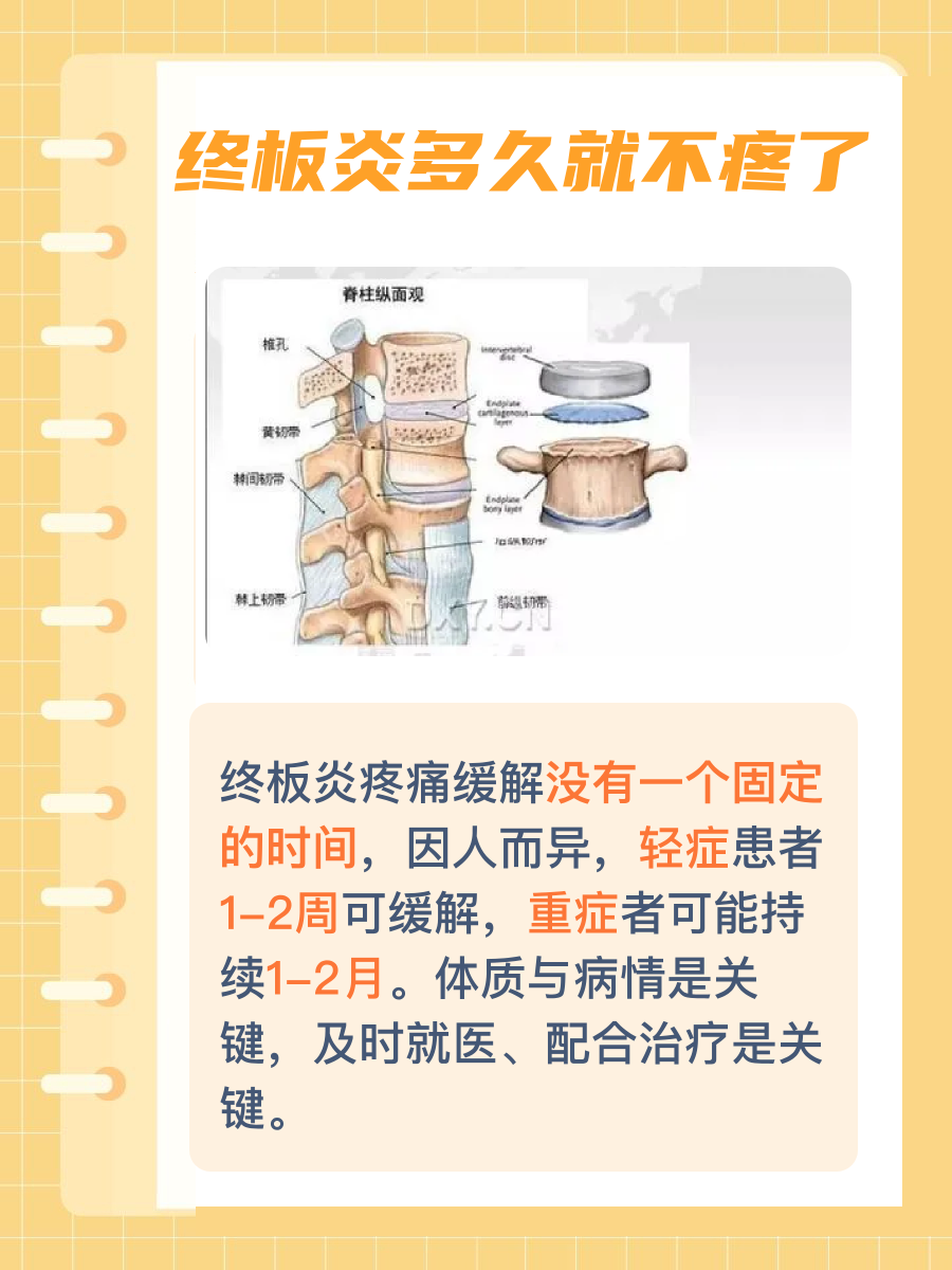 带你了解：终板炎多久就不疼了