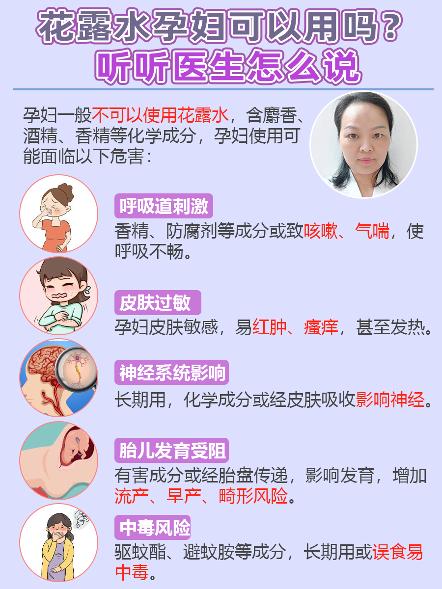 花露水孕妇可以用吗?听听医生怎么说