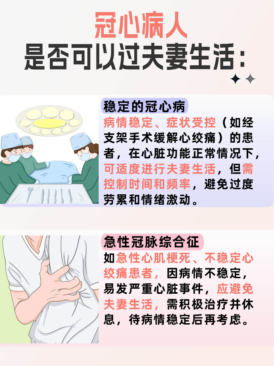 冠心病患者能否畅享爱的乐章？夫妻生活健康秘籍