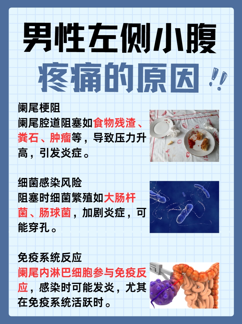 男性左侧小腹痛原因：一文解答