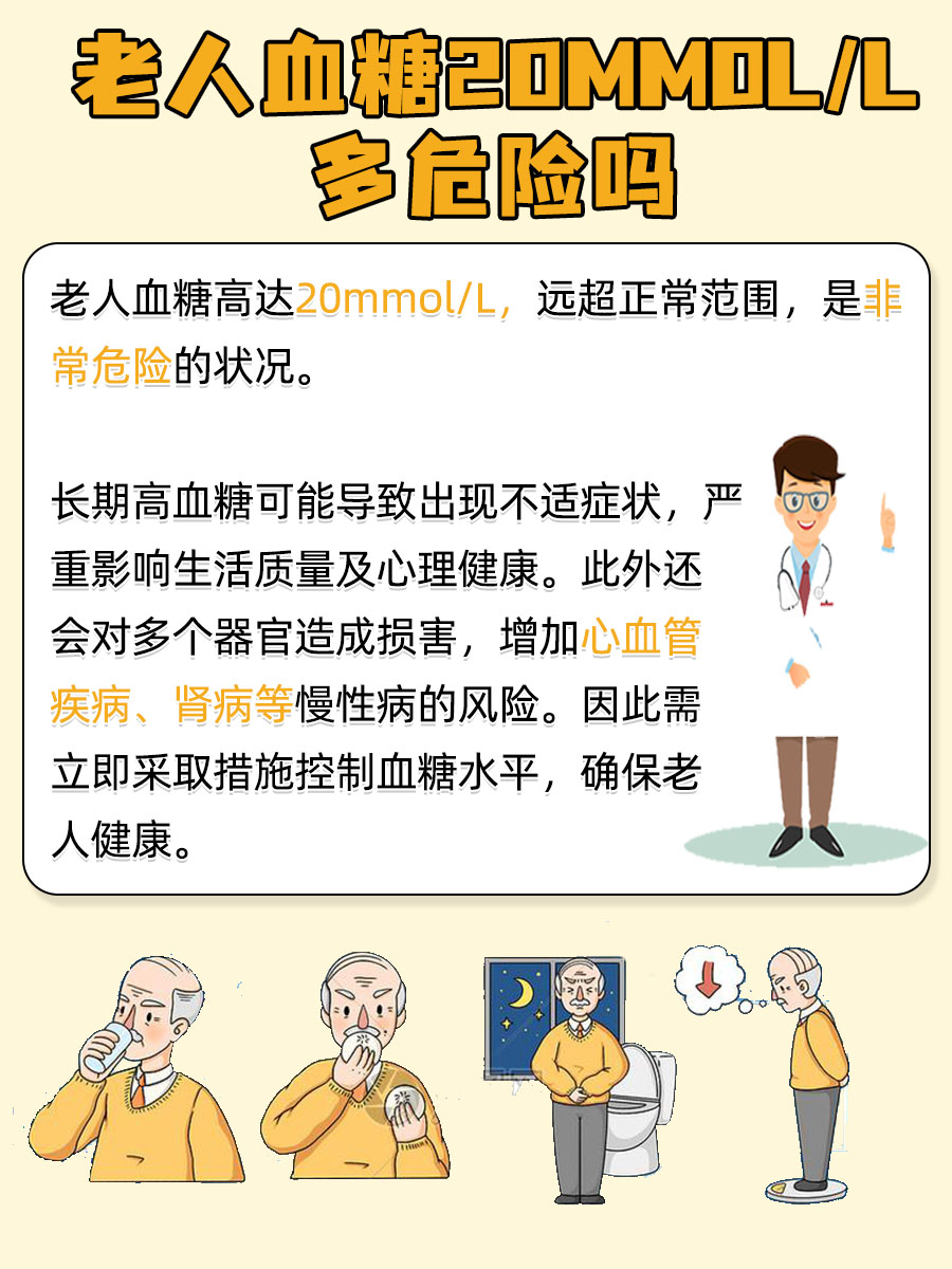 揭秘，老人血糖20mmol/L多危险吗？