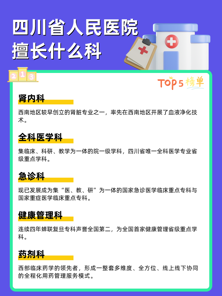 四川省人民医院擅长什么科
