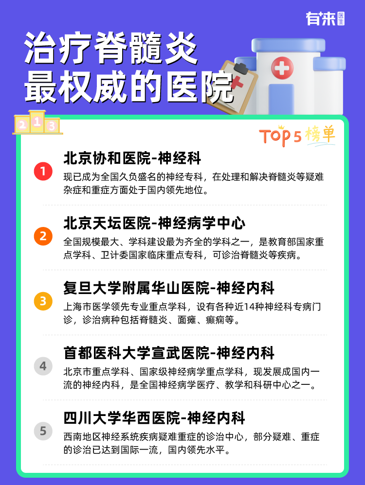 治疗脊髓炎比较权威的医院