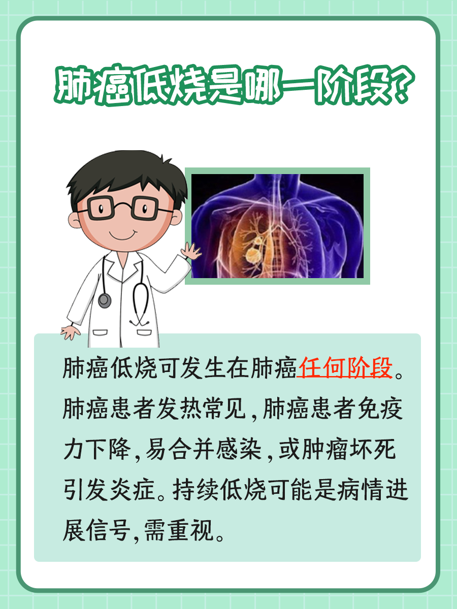 肺癌低烧常见于哪一阶段？病情进展信号解析