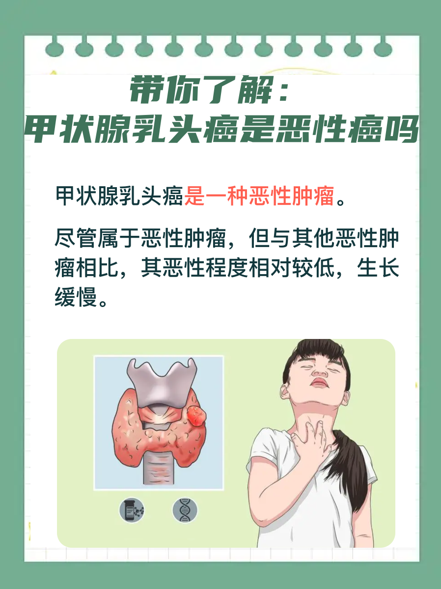 带你了解：甲状腺乳头癌是恶性癌吗