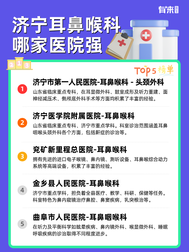 济宁耳鼻喉科哪家医院强