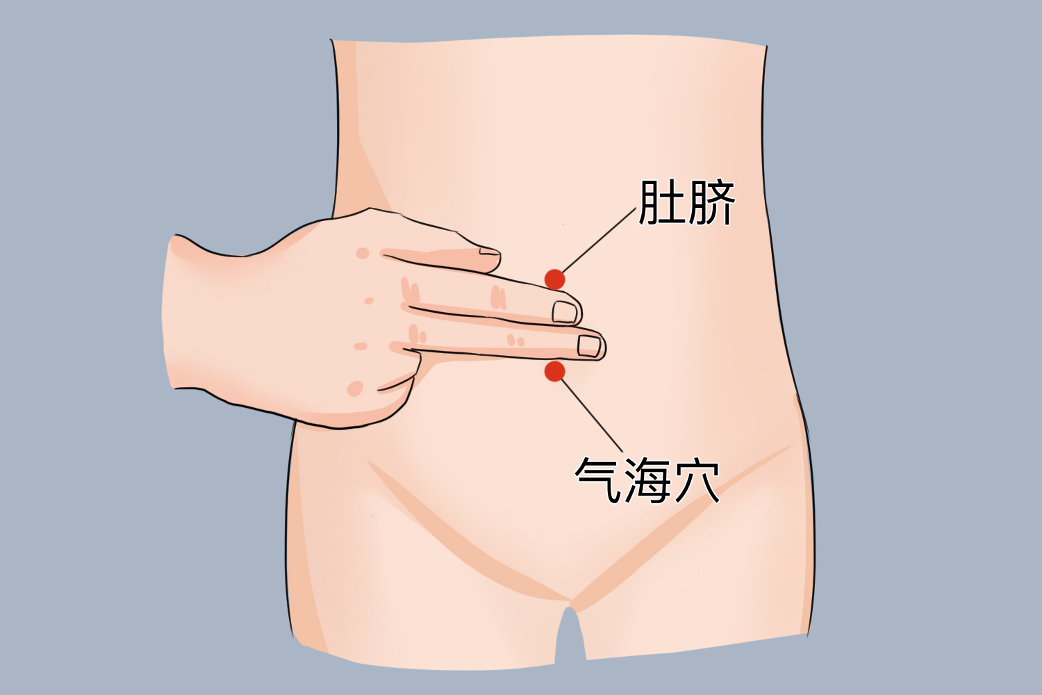 气海穴位置图