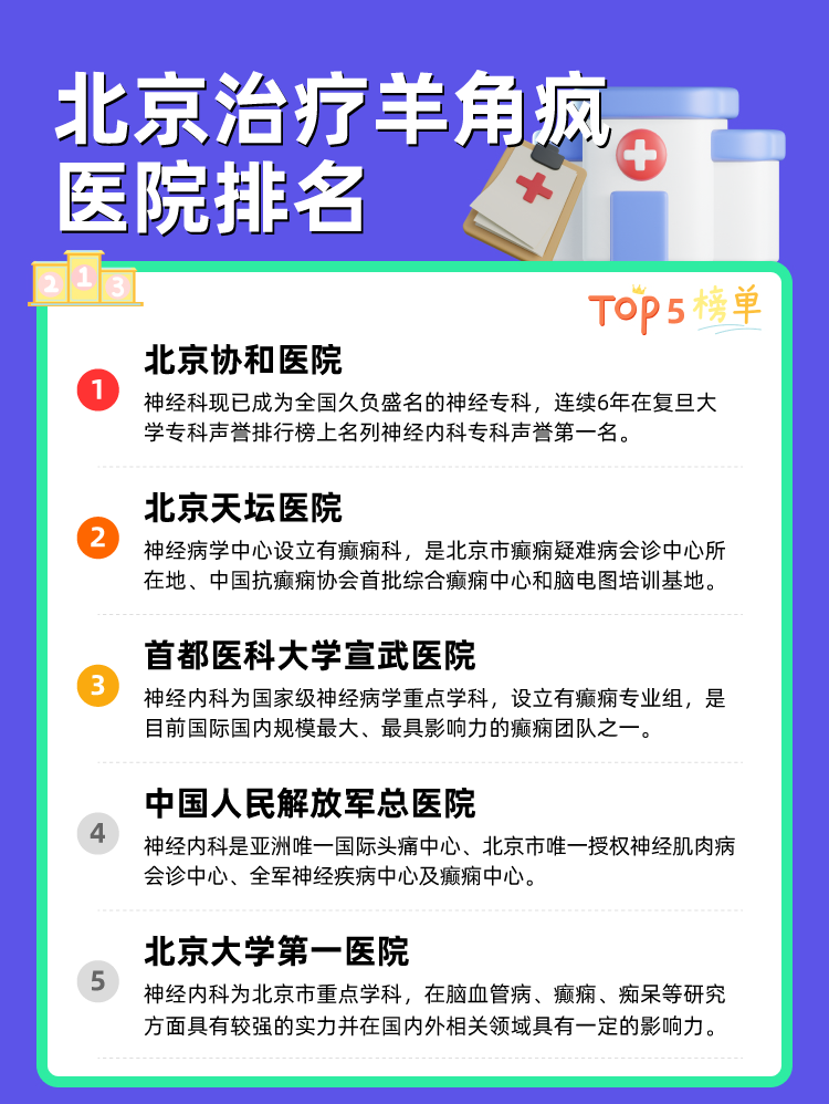 北京治疗羊角疯医院排名