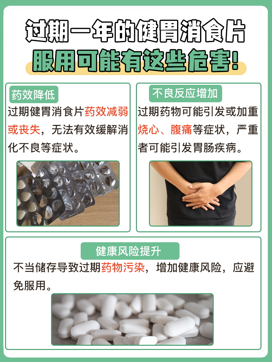 健胃消食片过期一年,还能吃吗?