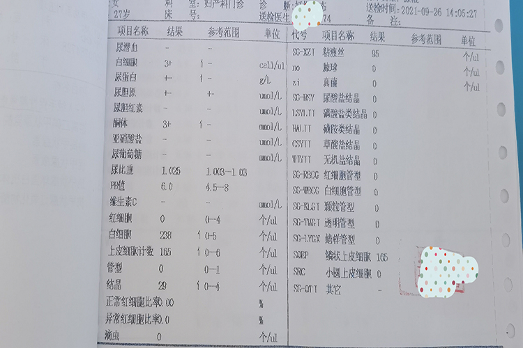 孕吐尿液检查图片
