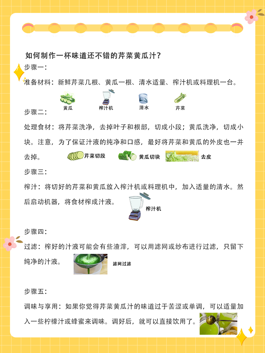 速看!芹菜黄瓜汁虽难喝,但是有这些作用!