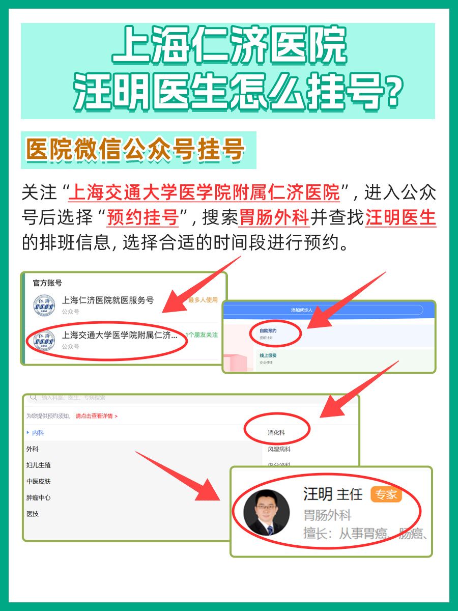 上海仁济医院汪明医生怎么样？怎么挂号？