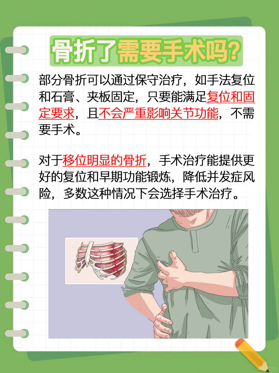 医生解答：骨折了需要手术吗?