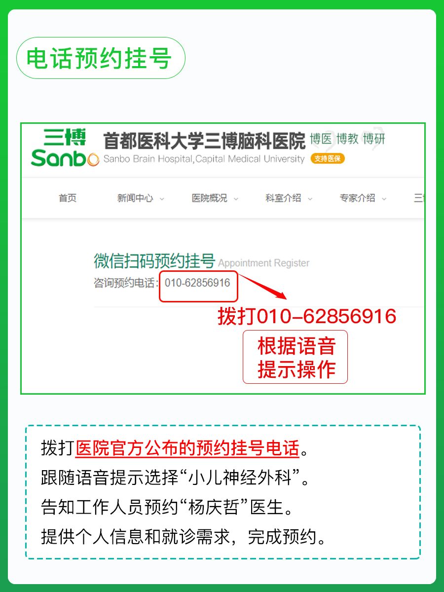 北京三博脑科医院杨庆哲医生怎么样?怎么挂号?