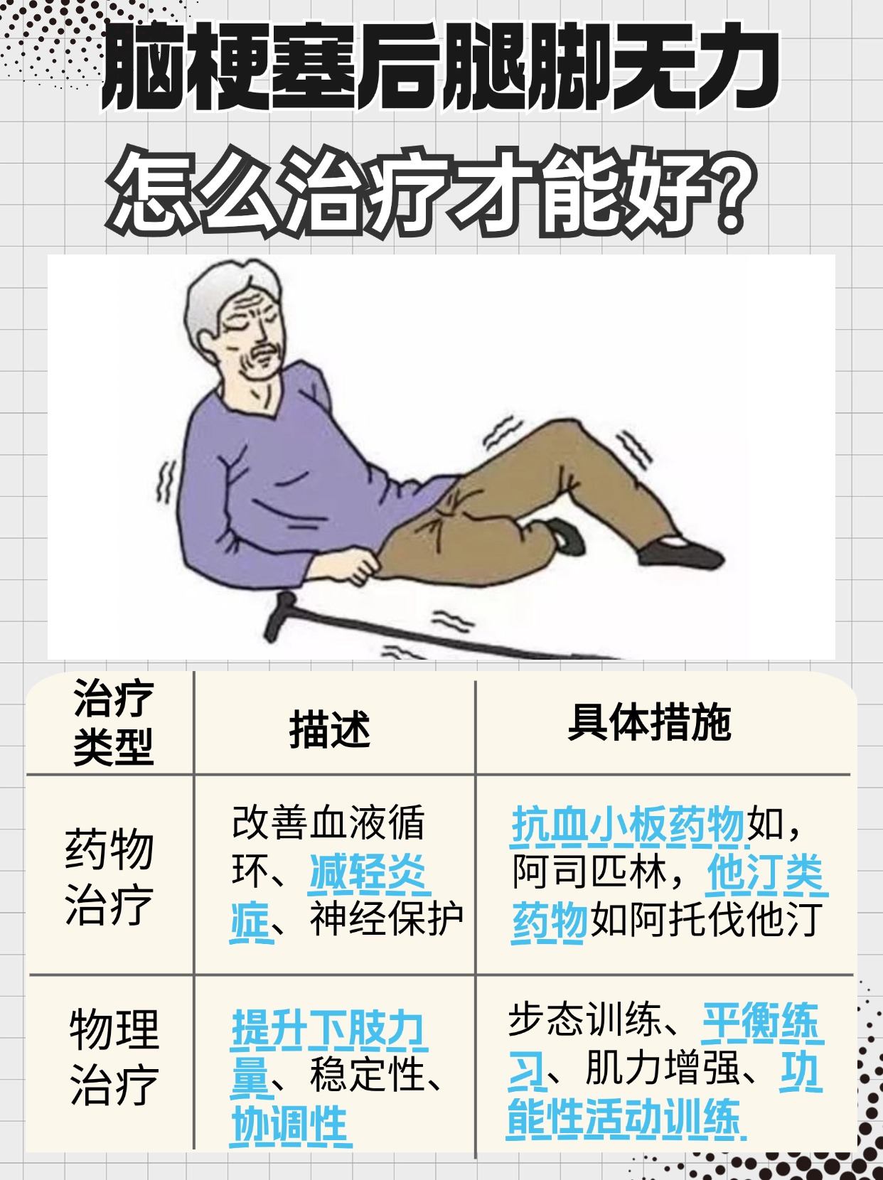 脑梗塞康复关键，如何治疗好腿脚发软无力