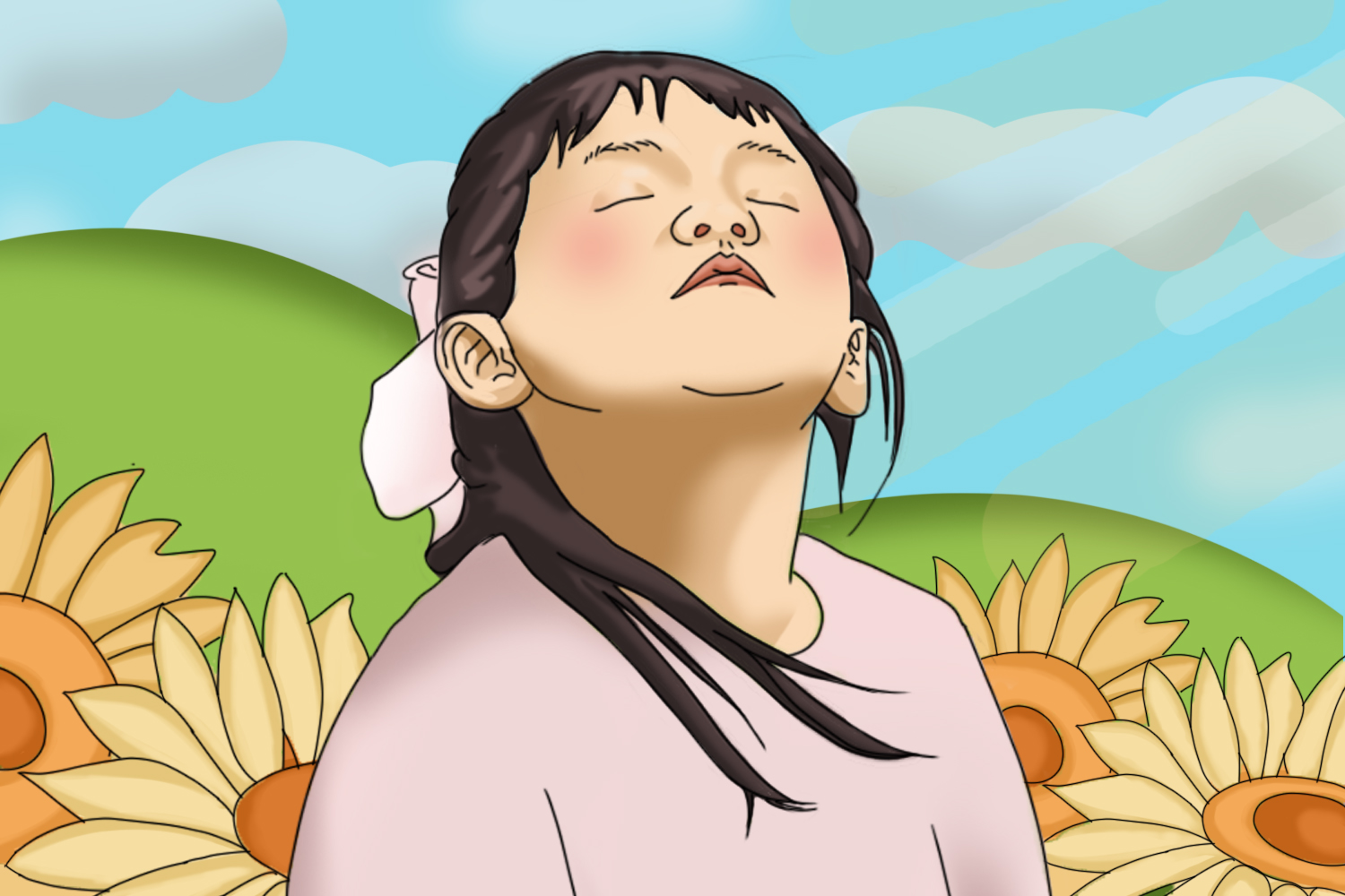 外斜视日光刺激法训练图 外斜视日光刺激法训练图