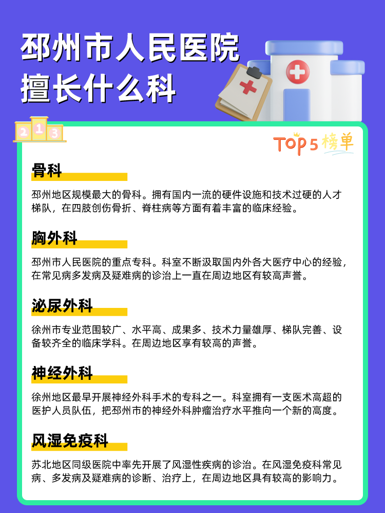 邳州市人民医院擅长什么科
