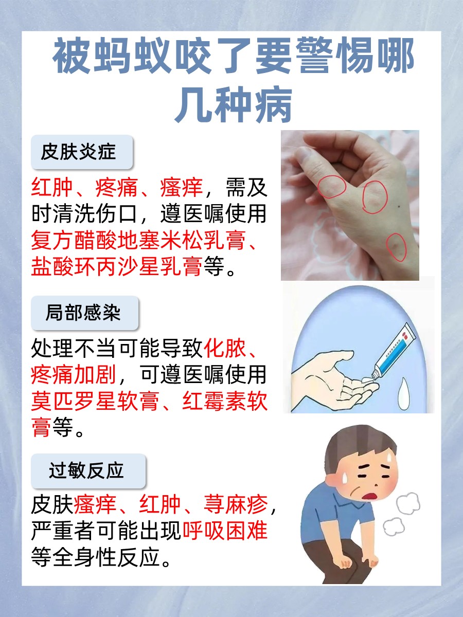被蚂蚁咬了要警惕四种病，是真的吗