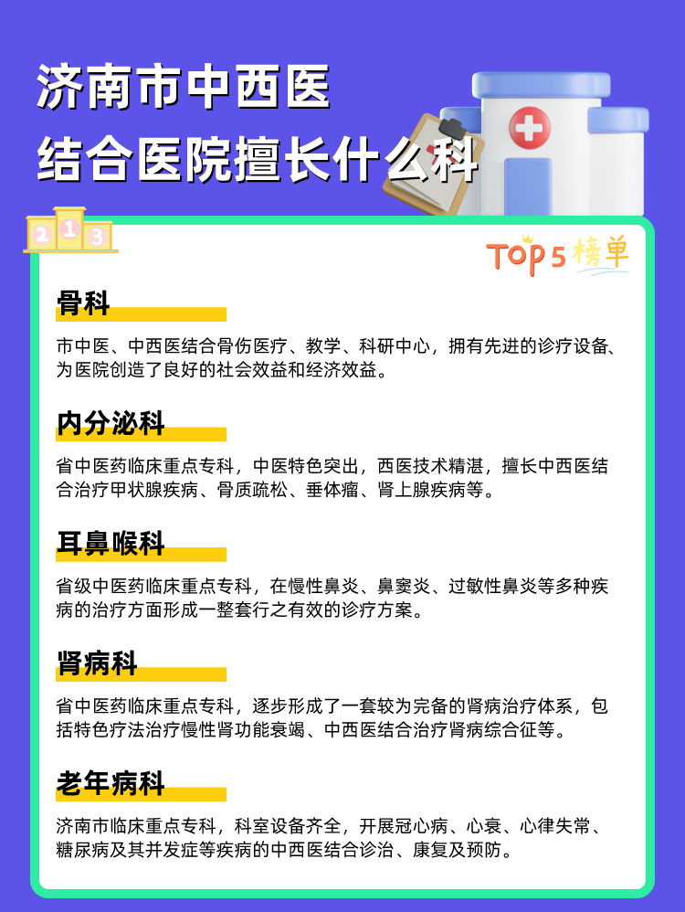 济南市中西医结合医院擅长什么科