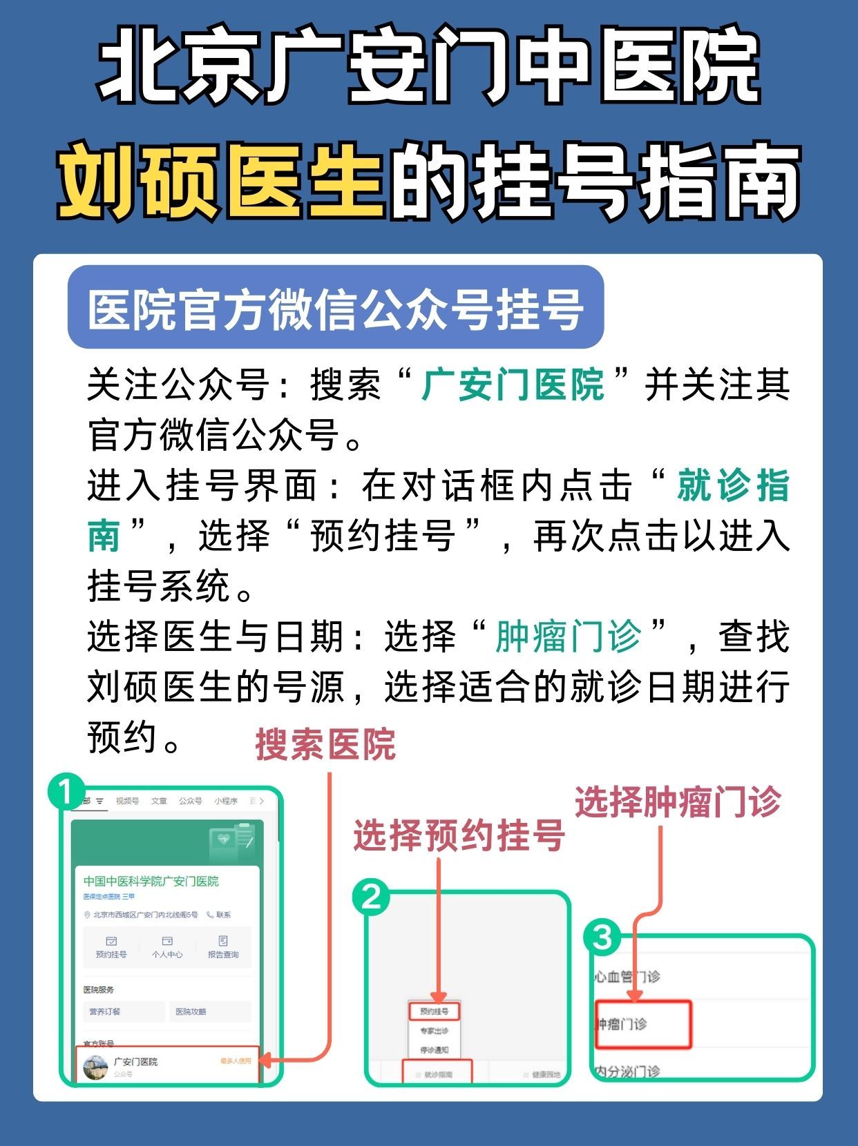 北京广安门中医院刘硕医生怎么样？怎么挂号？