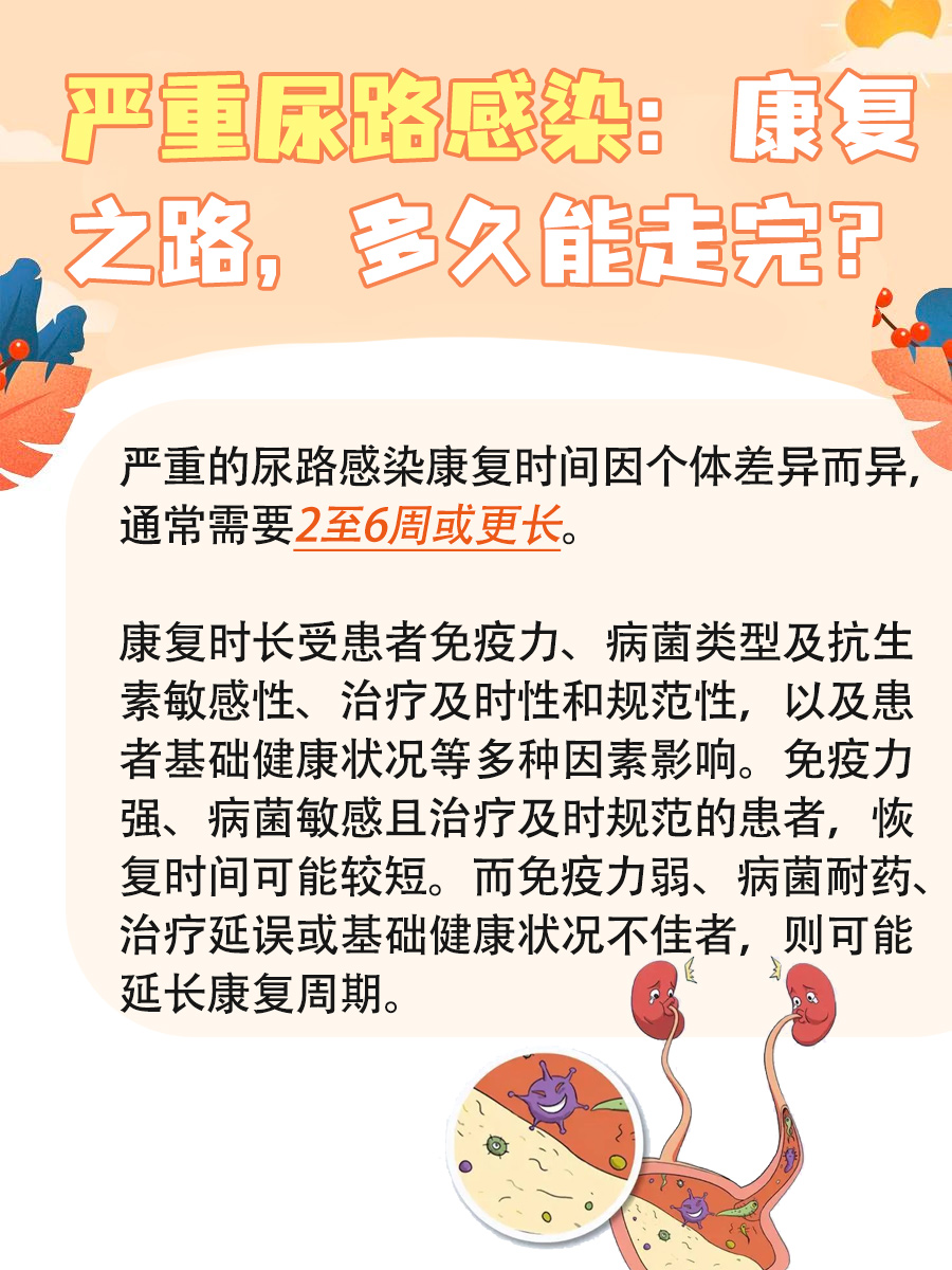 严重尿路感染:康复之路,多久能走完?