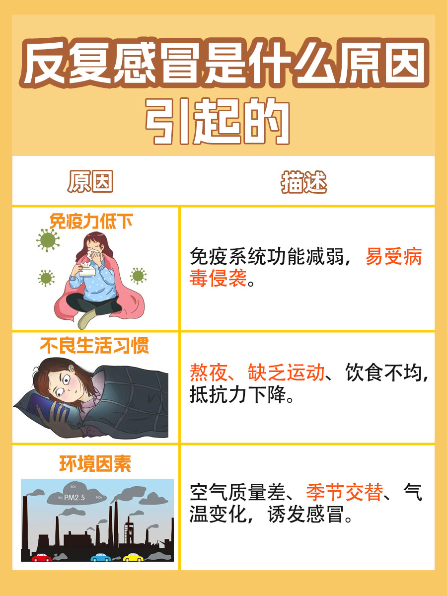 为何会反复感冒？探析常见原因