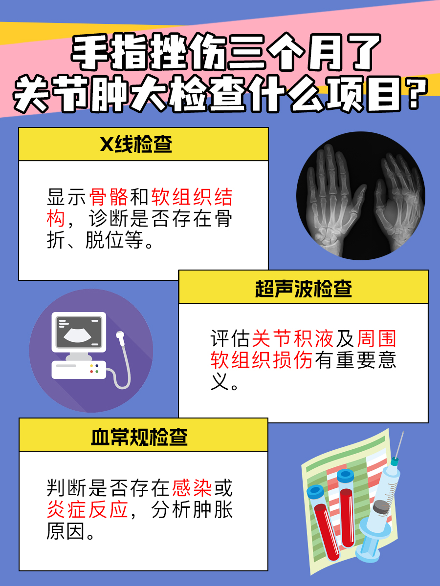 手指挫伤三个月了关节肿大是什么原因?一文了解