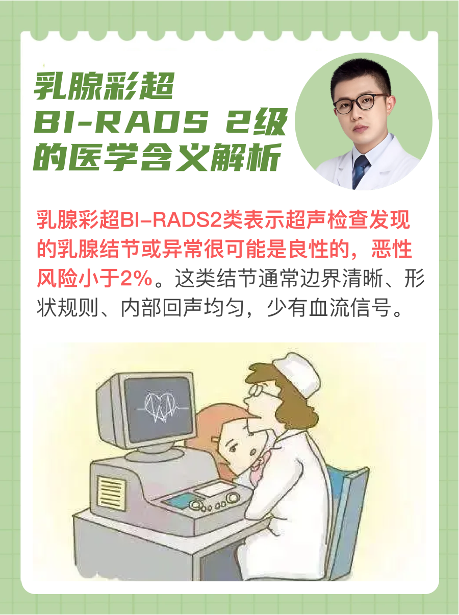 乳腺彩超BI-RADS 2级的医学含义解析