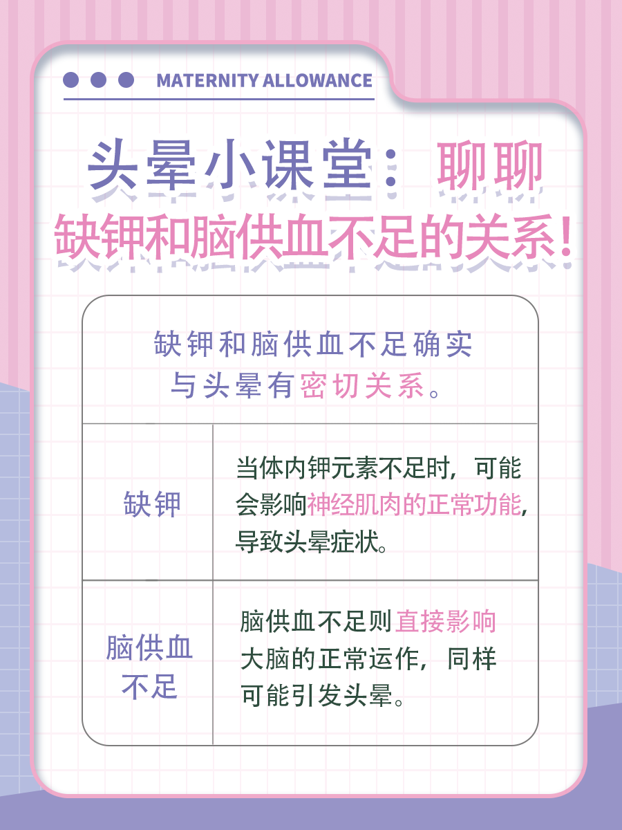 头晕背后的秘密:缺钾VS脑供血不足!