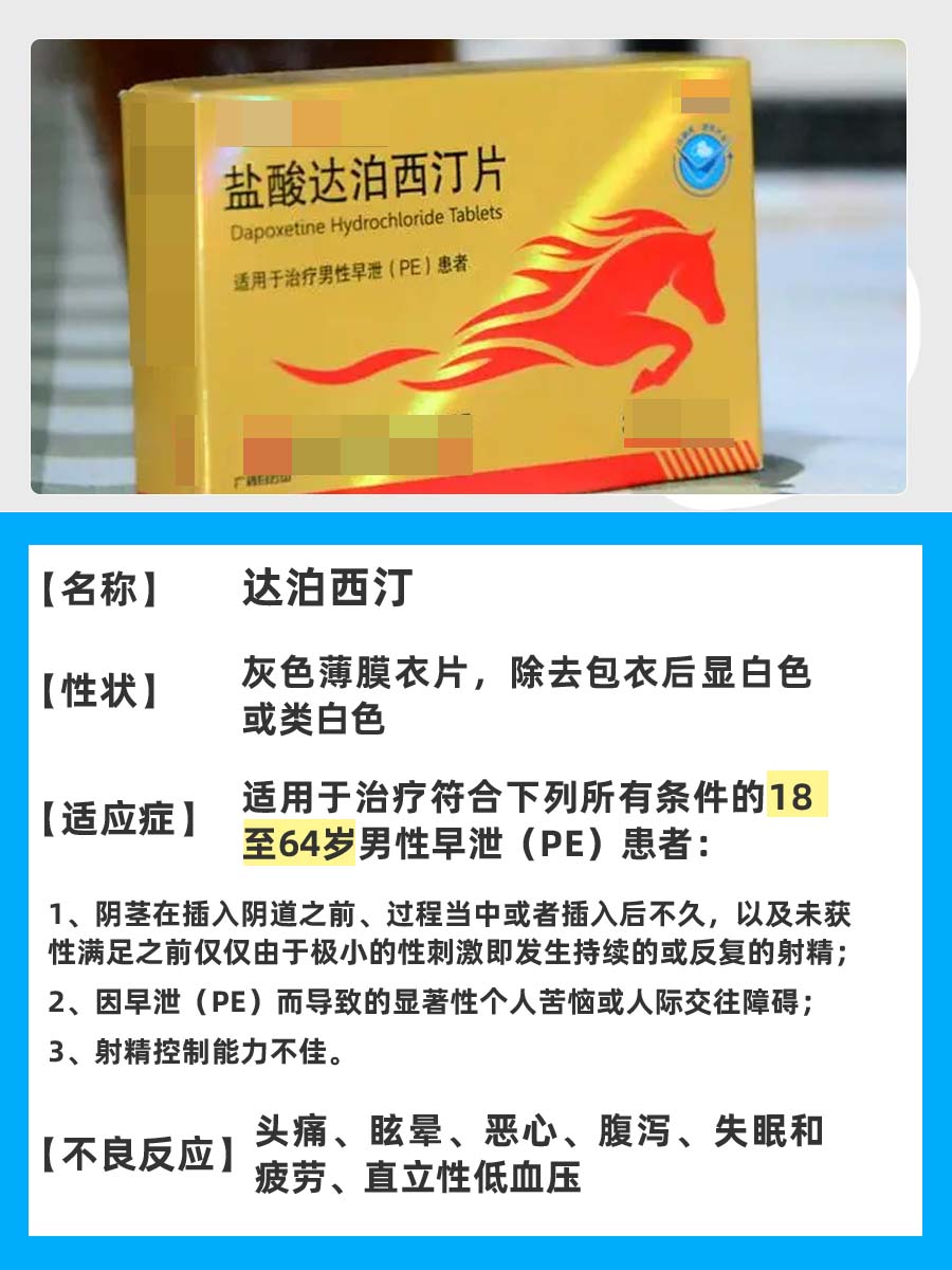 医生回答:达泊西汀哪个牌子效果好
