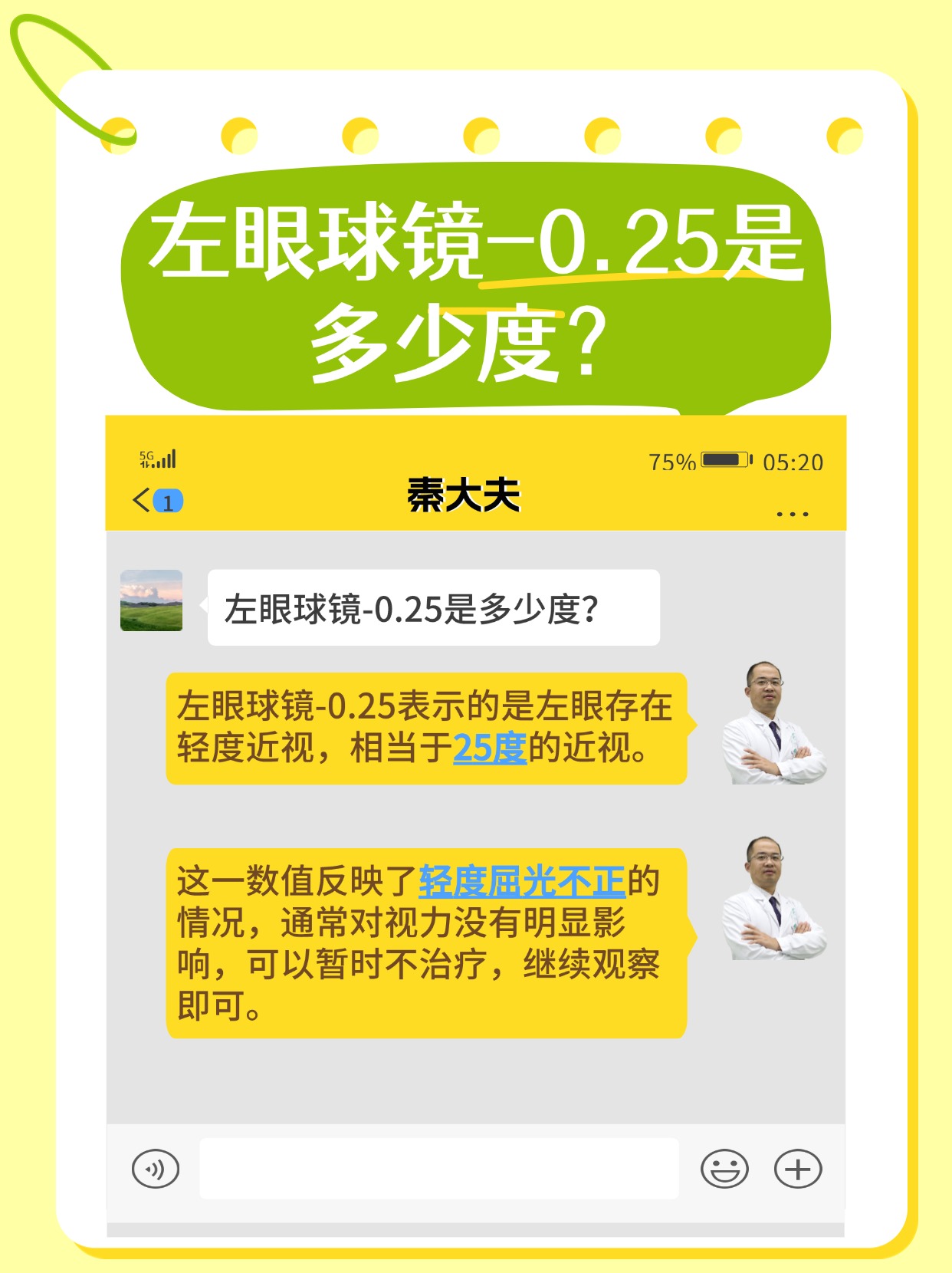 揭秘！左眼球镜-0.25，这度数意味着什么？
