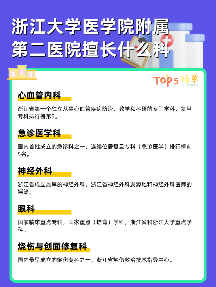 浙江大学医学院附属第二医院擅长什么科