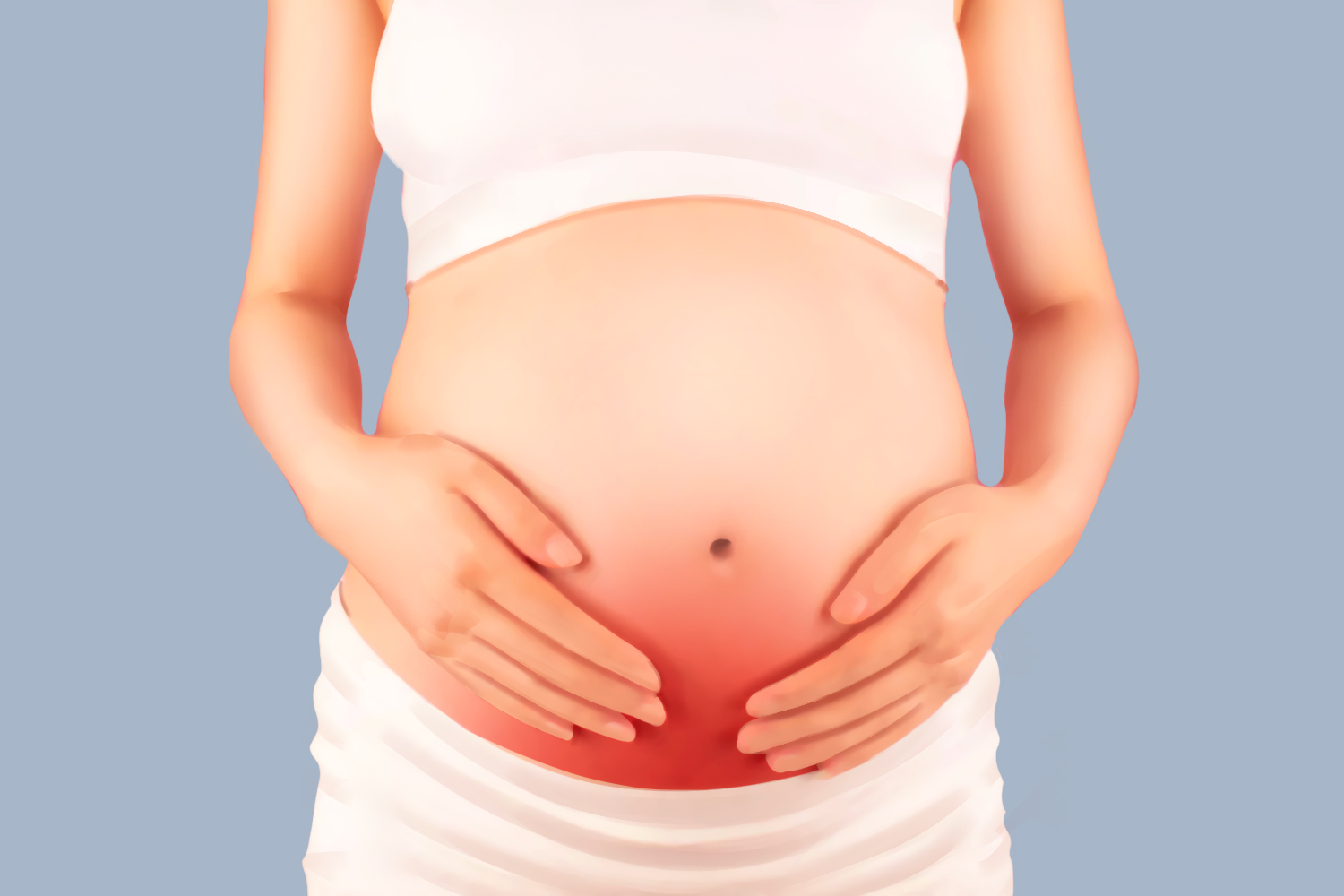 宫缩下腹部疼痛图