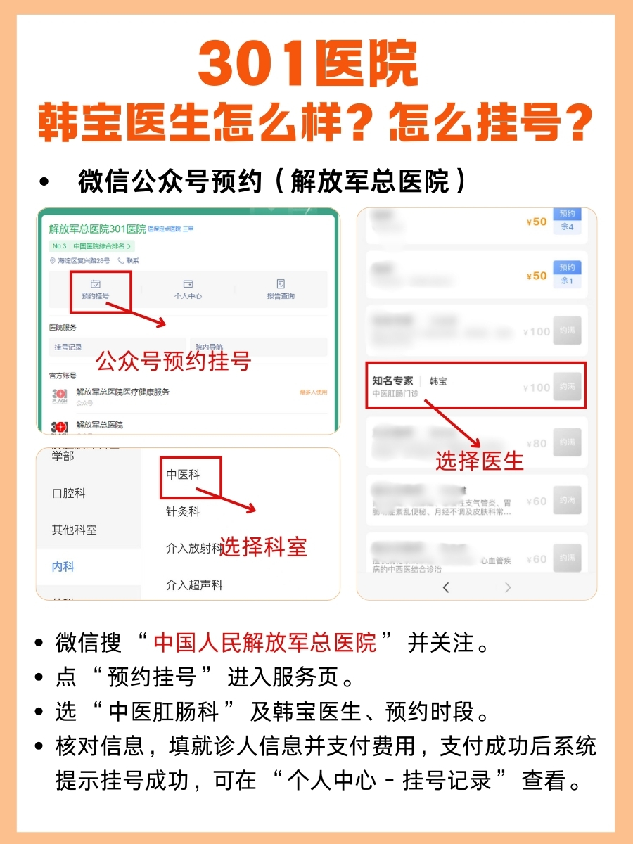 301医院韩宝医生怎么样?怎么挂号?