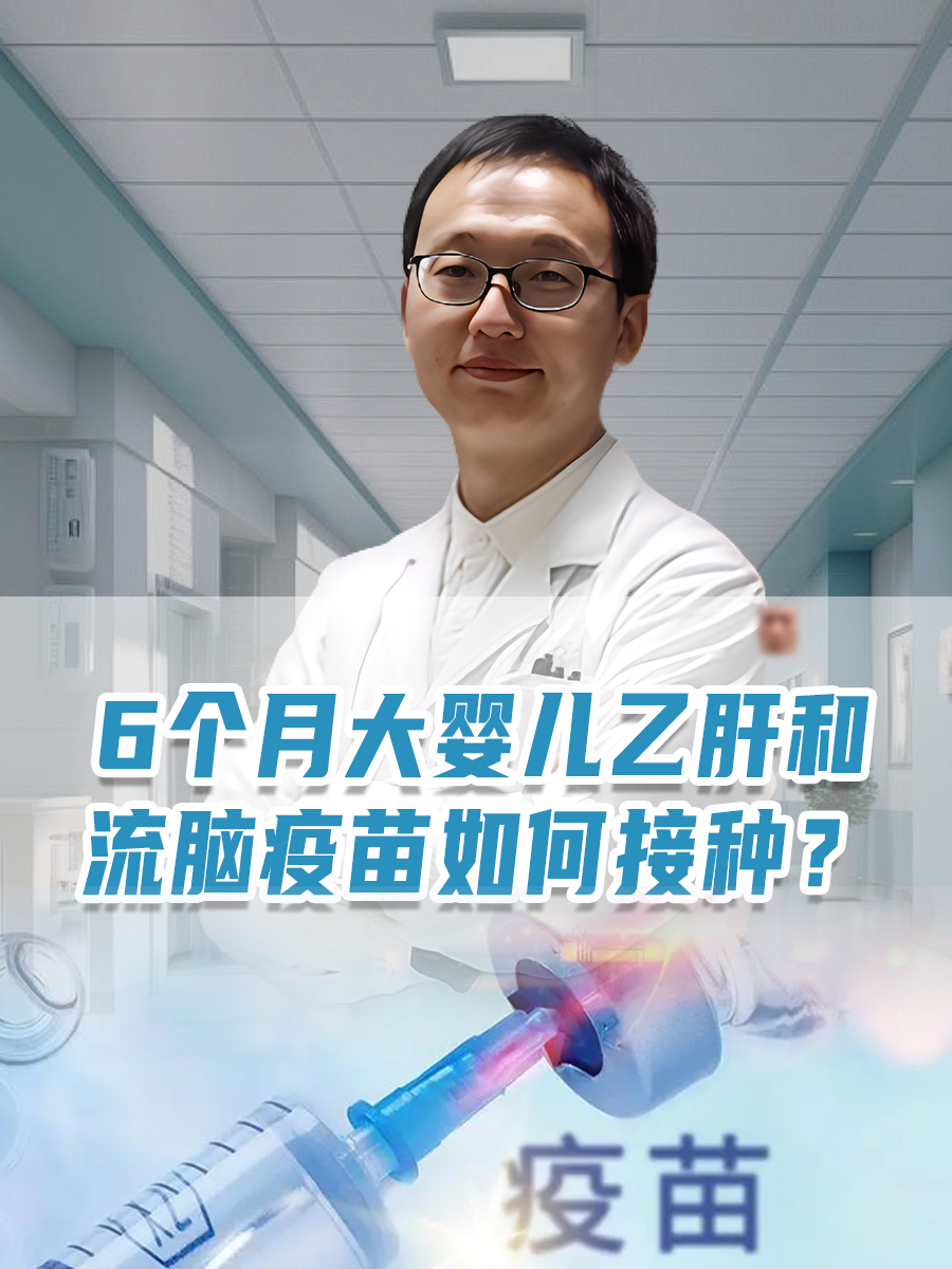 6个月大婴儿乙肝和流脑疫苗如何接种？