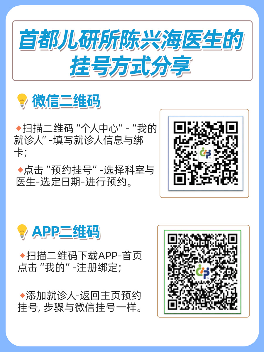 首都儿研所陈兴海医生怎么样？怎么挂号？