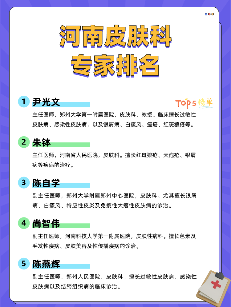 河南皮肤科专家排名