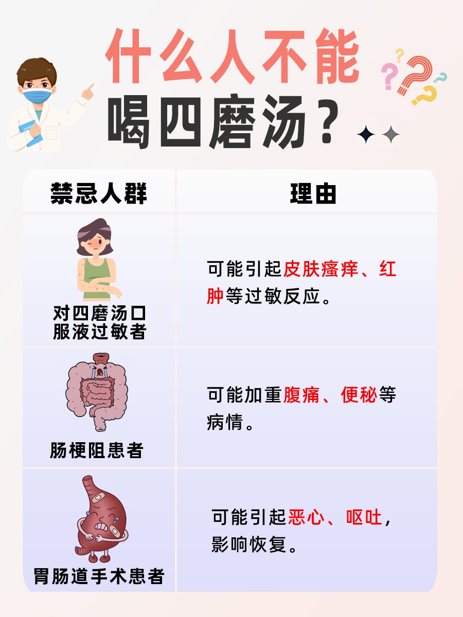 注意禁忌：哪些人群不宜饮用四磨汤