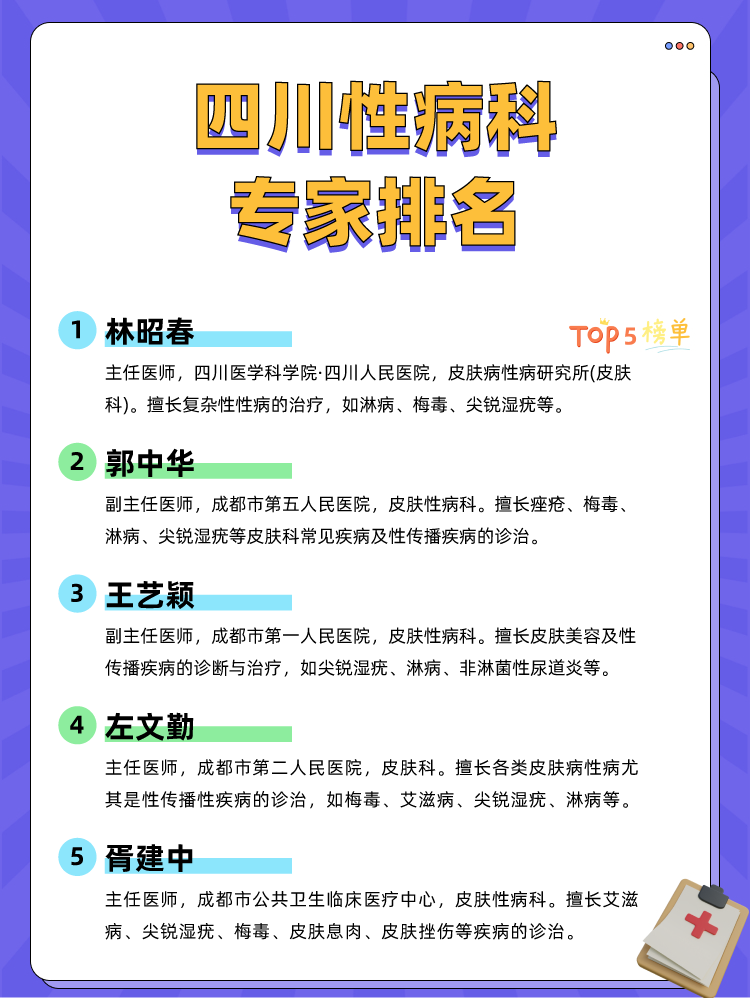 四川性病科专家排名