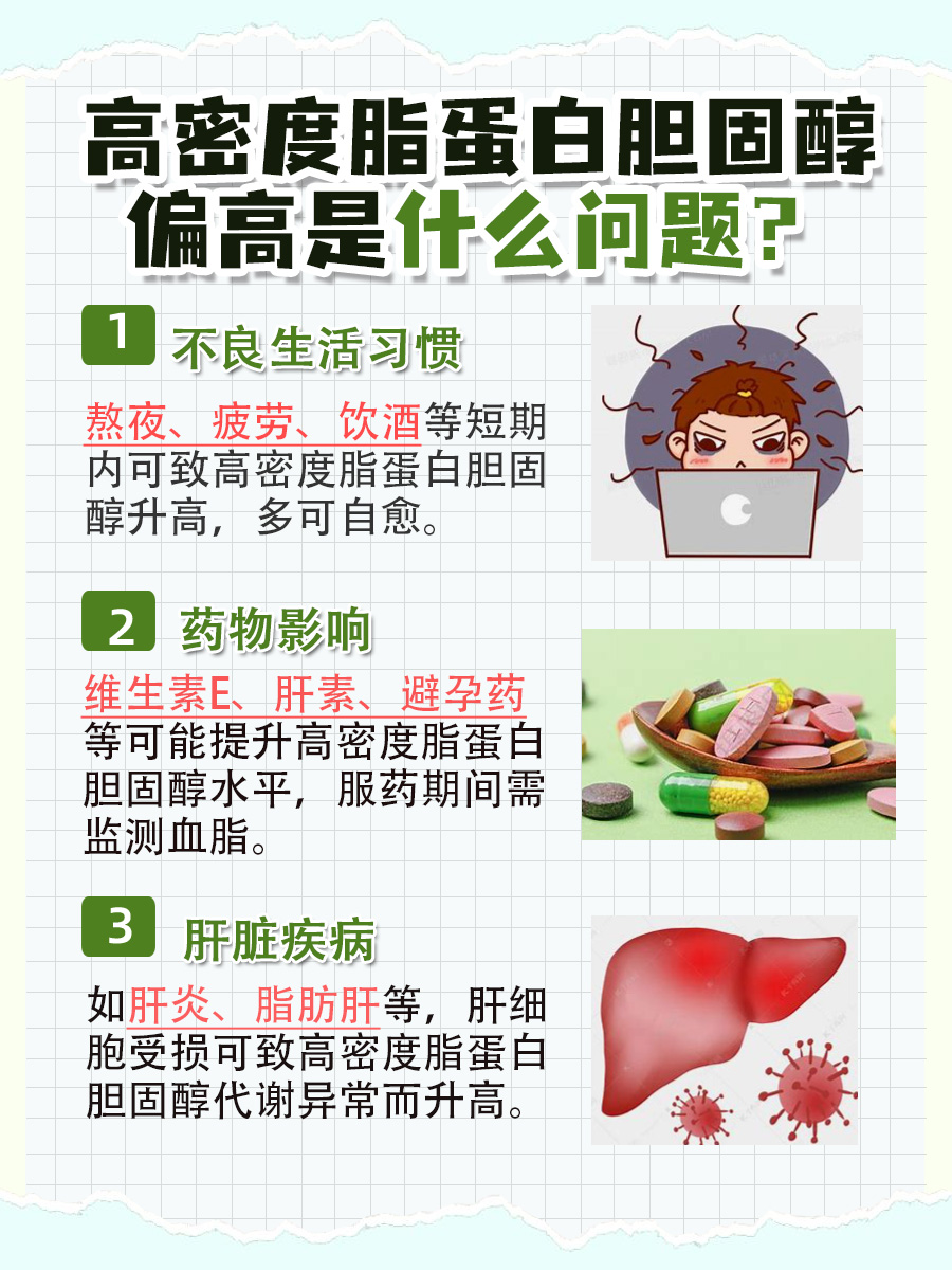 高密度脂蛋白胆固醇偏高是什么问题,答案在这里