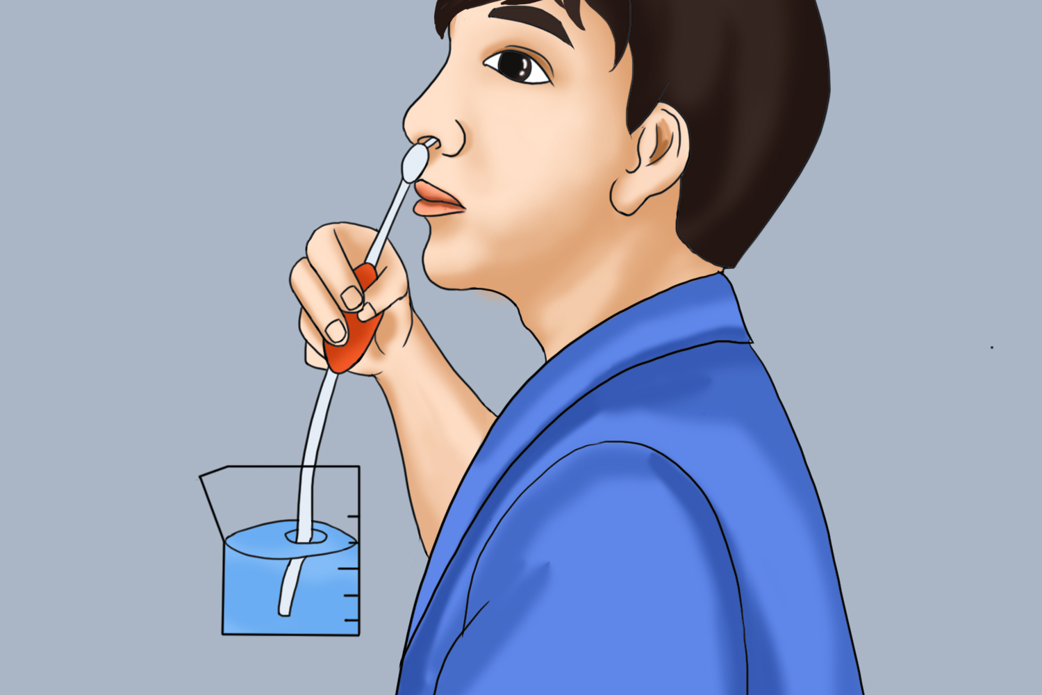 鼻腔冲洗器使用方法图