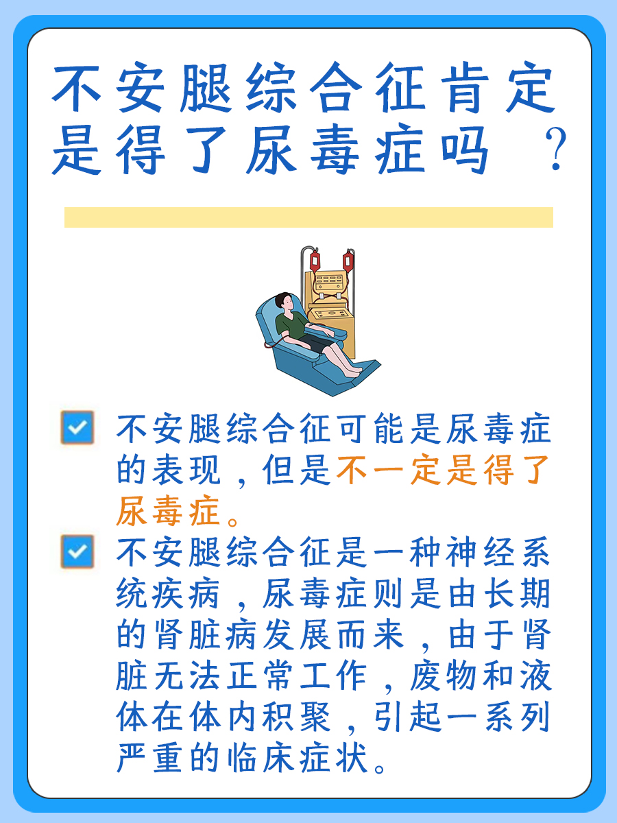 尿毒症非唯一，不宁腿成因多探究