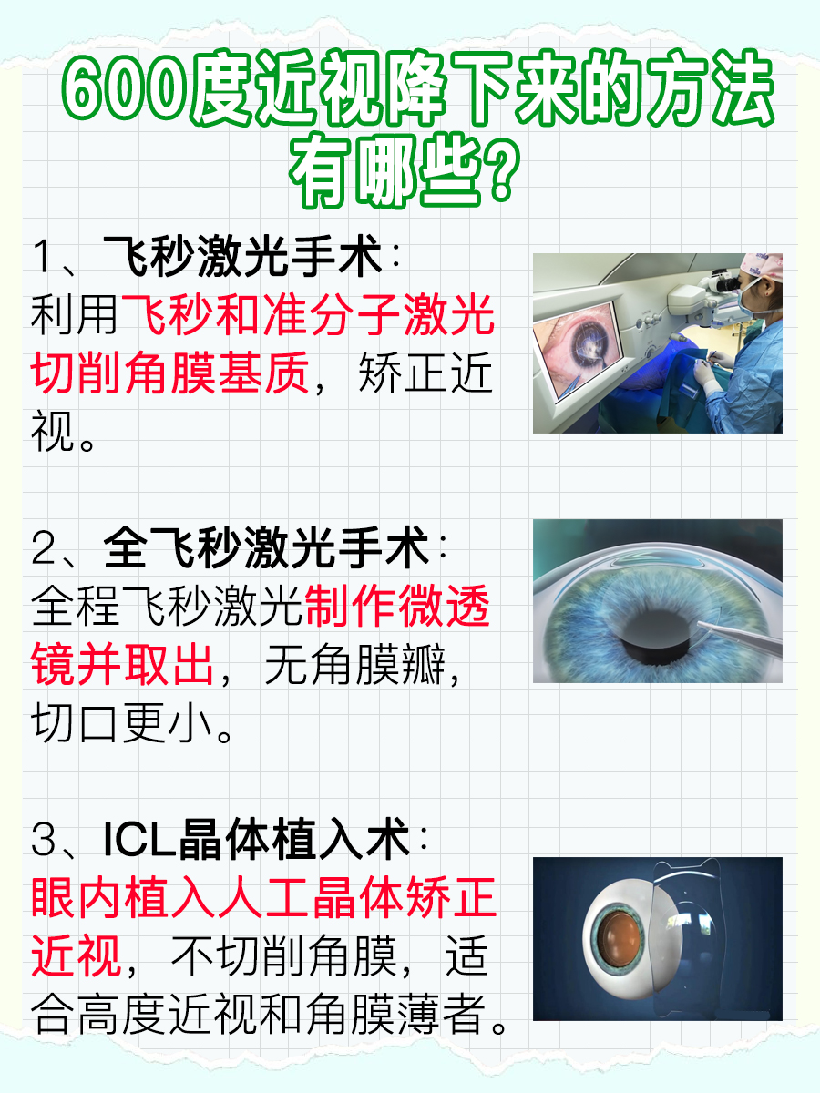 600度近视怎么能降下来，这里有方法！